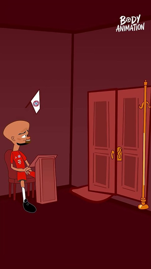 就這么短？外網(wǎng)動(dòng)畫(huà)惡搞：杰克遜去慕尼黑在孔帕尼面前轉(zhuǎn)了一圈！